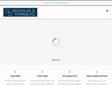 Tablet Screenshot of nicholaslaw.org